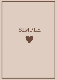 SIMPLE HEART -cafe brown-
