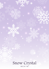 SnowCrystal-WHITE PURPLE- 9