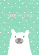 Keep Smiling -Simple mint-