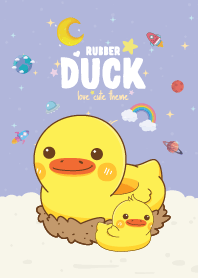 Rubber Duck Cute Theme Violet