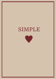 SIMPLE HEART =fall red=