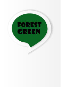 Forest Green Button In White V.3