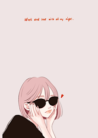 Cute adult girl in sunglasses