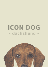 ICON DOG - dachshund - PASTEL YE/02