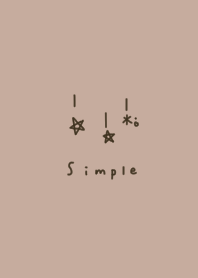 お洒落。星。ベージュ。