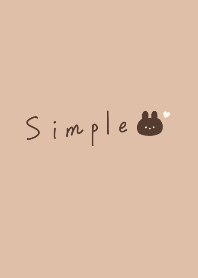 Pink beige and brown rabbit