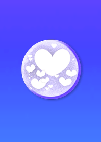 Love love heart button purple