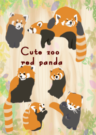 可愛いレッサーパンダの動物園