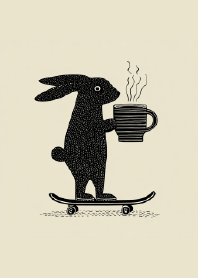Skater Bunny: My Coffee Morning