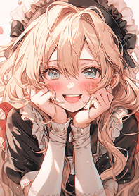 A maid shyly looking at you