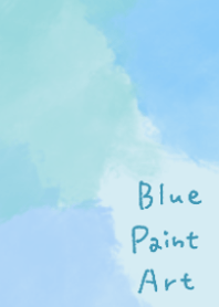 blue paint art