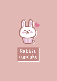 Rabbit cupcake <Heart> pink