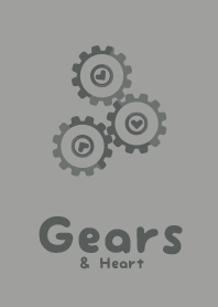 Shape Gears&Heart Ash gray
