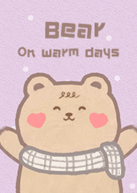 Bear on warm days!