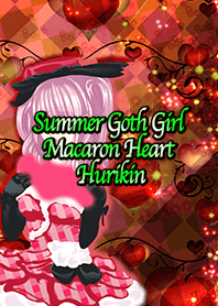Summer Goth Girl Macaron Heart Hurikin