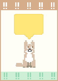 Pixel Art animal _ fox 3