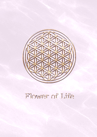Flower of Life  - Gold (S) - Lavender