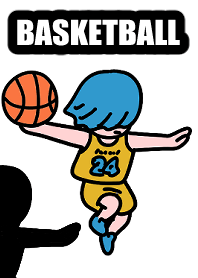 Basketball dunk 001 yellowwhite