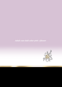 Adult cute dull color pink x flower