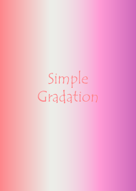 Simple Gradation -GlossyRed&Pink-