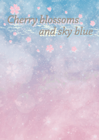 Cherry blossoms and sky blue