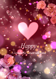 A heart sparkling with happiness13.