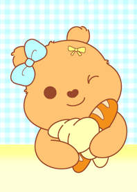 Bear Cafe Blue