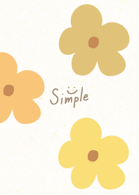 お花3輪　かわいい4