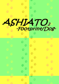 ASHIATO 2 -Footprint, Dog-Yellow & Green