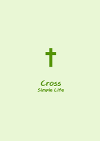 Simple Mini Cross-light green