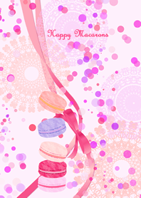 Happy Macarons -pink-