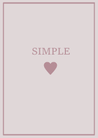 SIMPLE HEART =lavendergray beige=