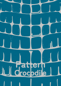 Pattern Crocodile Marine blue