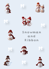 blue Snowman and Ribbon 03_2