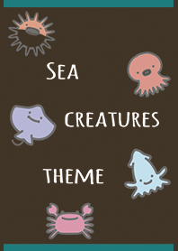 Brown Green : Sea creatures