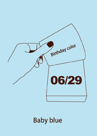 誕生日色 6月29日 シンプル