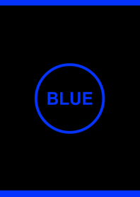 シンプル ブラック＆ブルー No.3