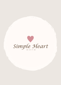 Simple Heart Dusky Beige-NATURAL 7