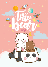 หมีสามตัว ฮาเฮ กาแล็กซี่ สีกุหลาบ