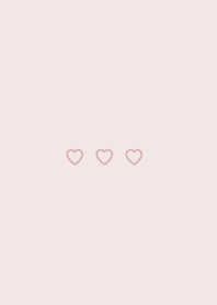 小心心 -  pink white
