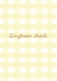 Gingham check #ivoryyellow