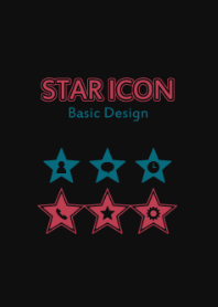 STAR ICON[Bluegreen Red]