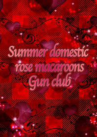 Summer domestic rose macaroons Gun club