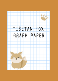 TIBETAN FOX GRAPH PAPER/BROWN/ORANGE