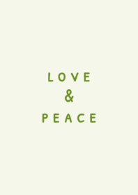love & peace [olive green]