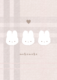 Rabbit Patch x Plaid  - Pink Beige 02