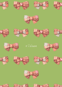 ribbon03 on moss green