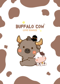 Buffalo&Cow Love Pattern Sweet