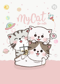 แมวน้อยอวกาศ สีชมพู