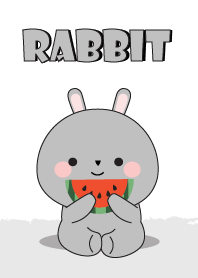 Simple Love Gray Rabbit Theme Vr.2
